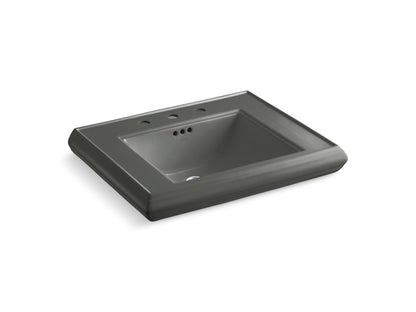 KOHLER Memoirs Pedestal/console table bathroom sink basin with 8" widespread faucet holes