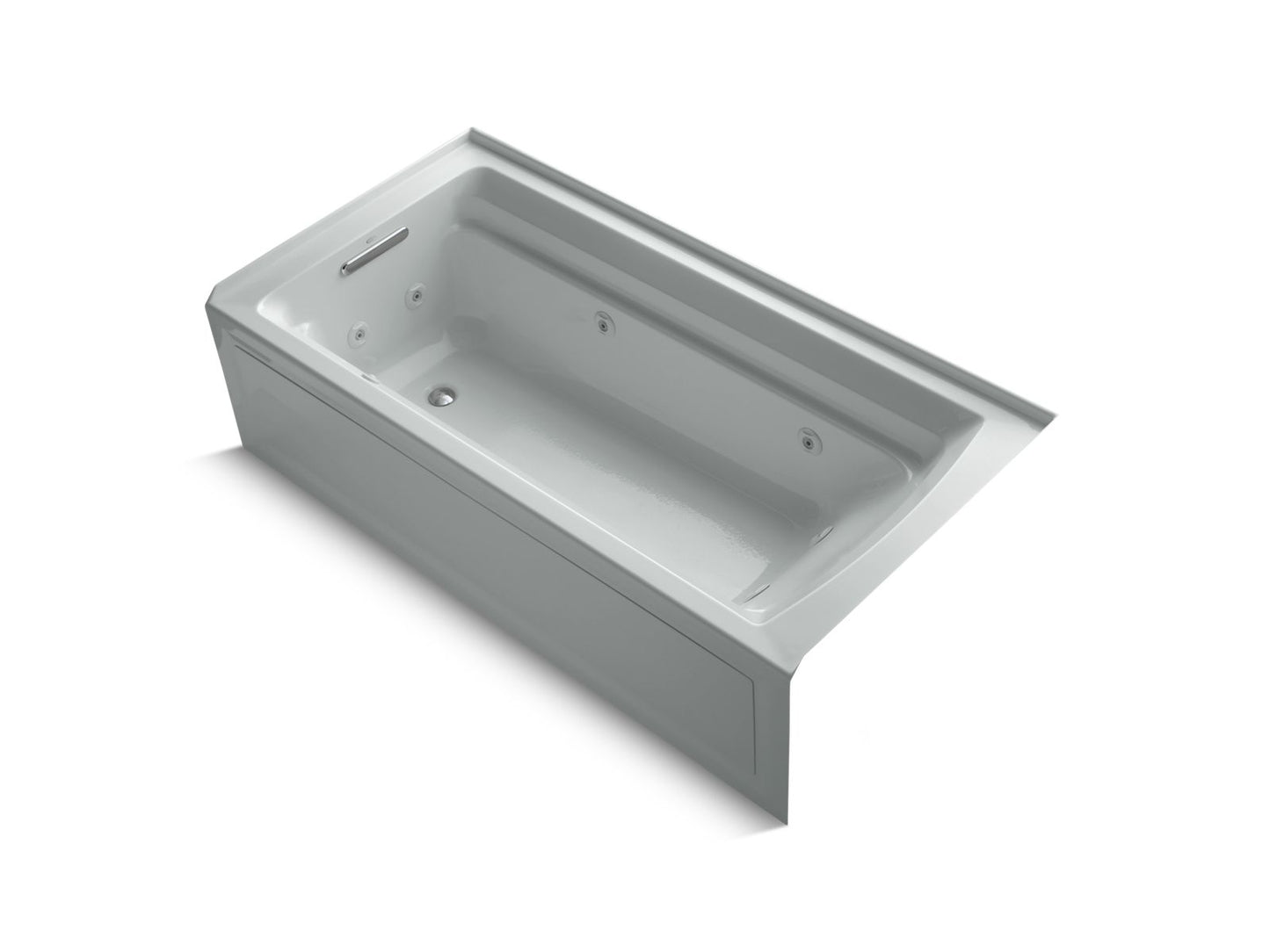 KOHLER K-1124-LA Archer 72" x 36" alcove whirlpool bath with alcove, left drain