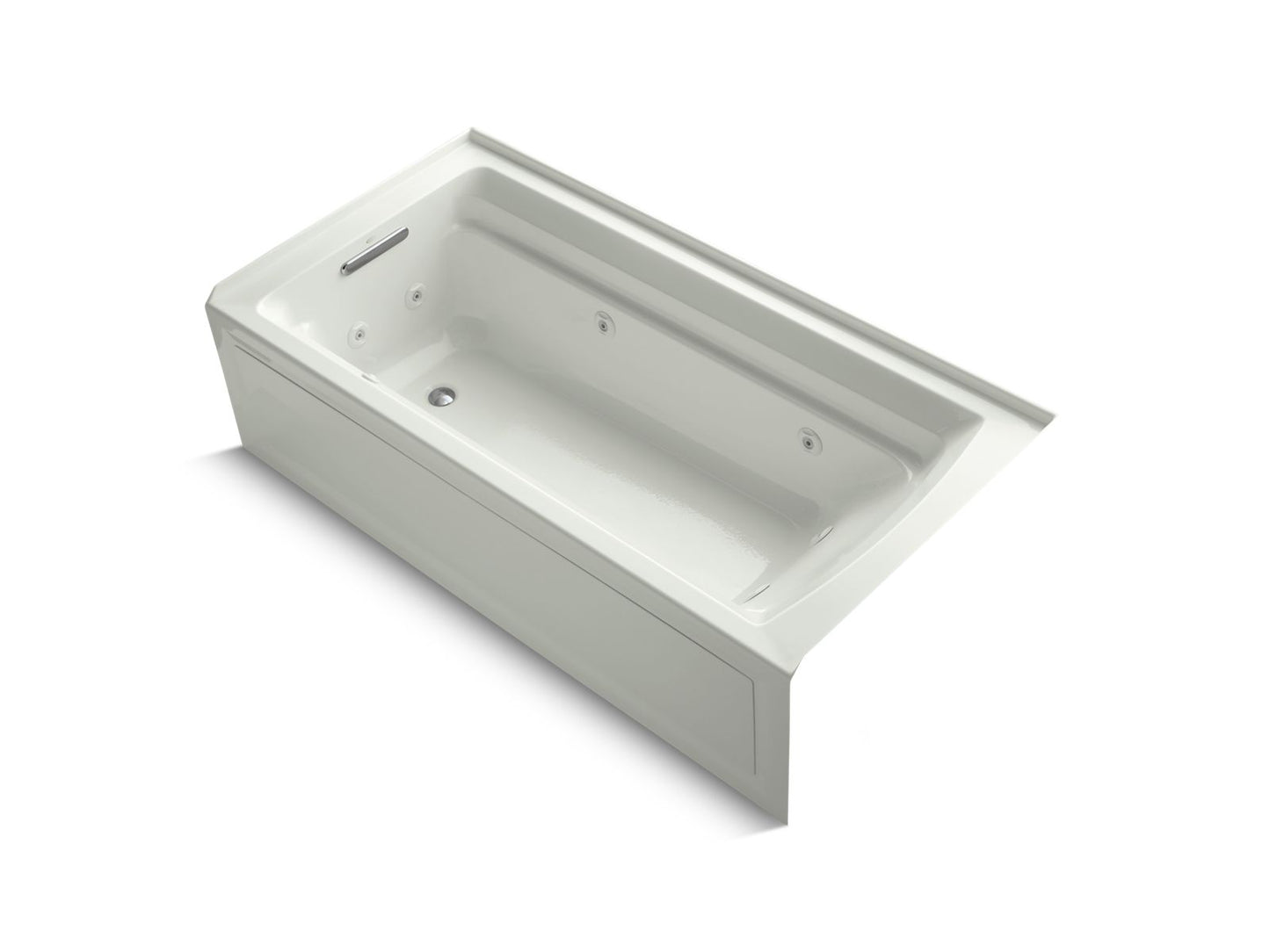 KOHLER K-1124-LA Archer 72" x 36" alcove whirlpool bath with alcove, left drain