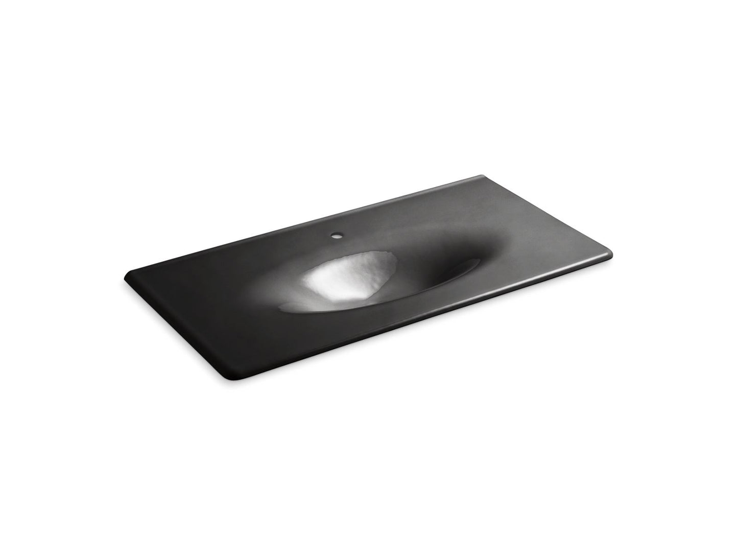 KOHLER Iron/Impressions 43" Enameled cast iron vanity top with integrated oval sink