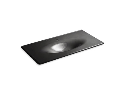 KOHLER Iron/Impressions 43" Enameled cast iron vanity top with integrated oval sink