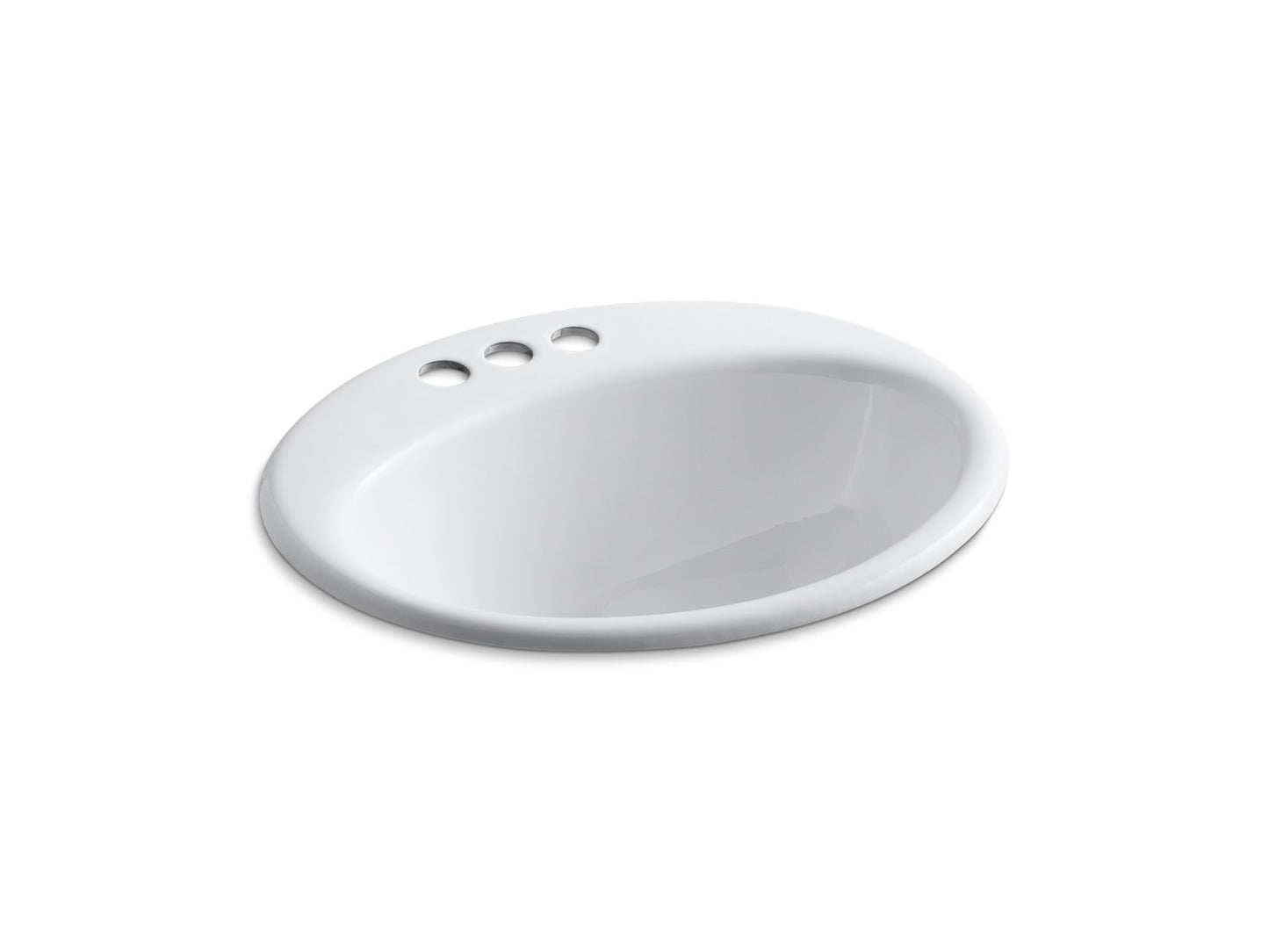 KOHLER Farmington 19-1/4" oval drop-in bathroom sink
