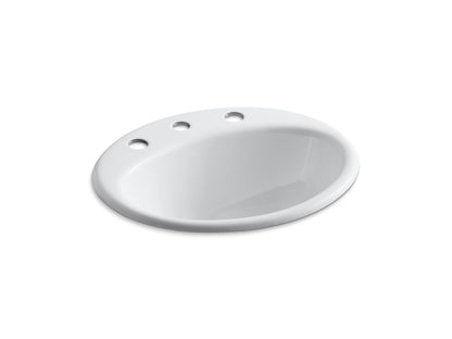 KOHLER Farmington 19-1/4" oval drop-in bathroom sink