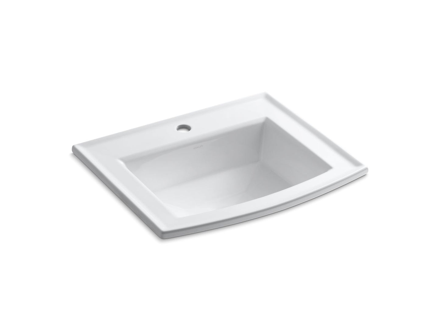 KOHLER Archer 22-3/4" rectangular drop-in bathroom sink