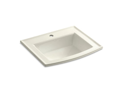 KOHLER Archer 22-3/4" rectangular drop-in bathroom sink