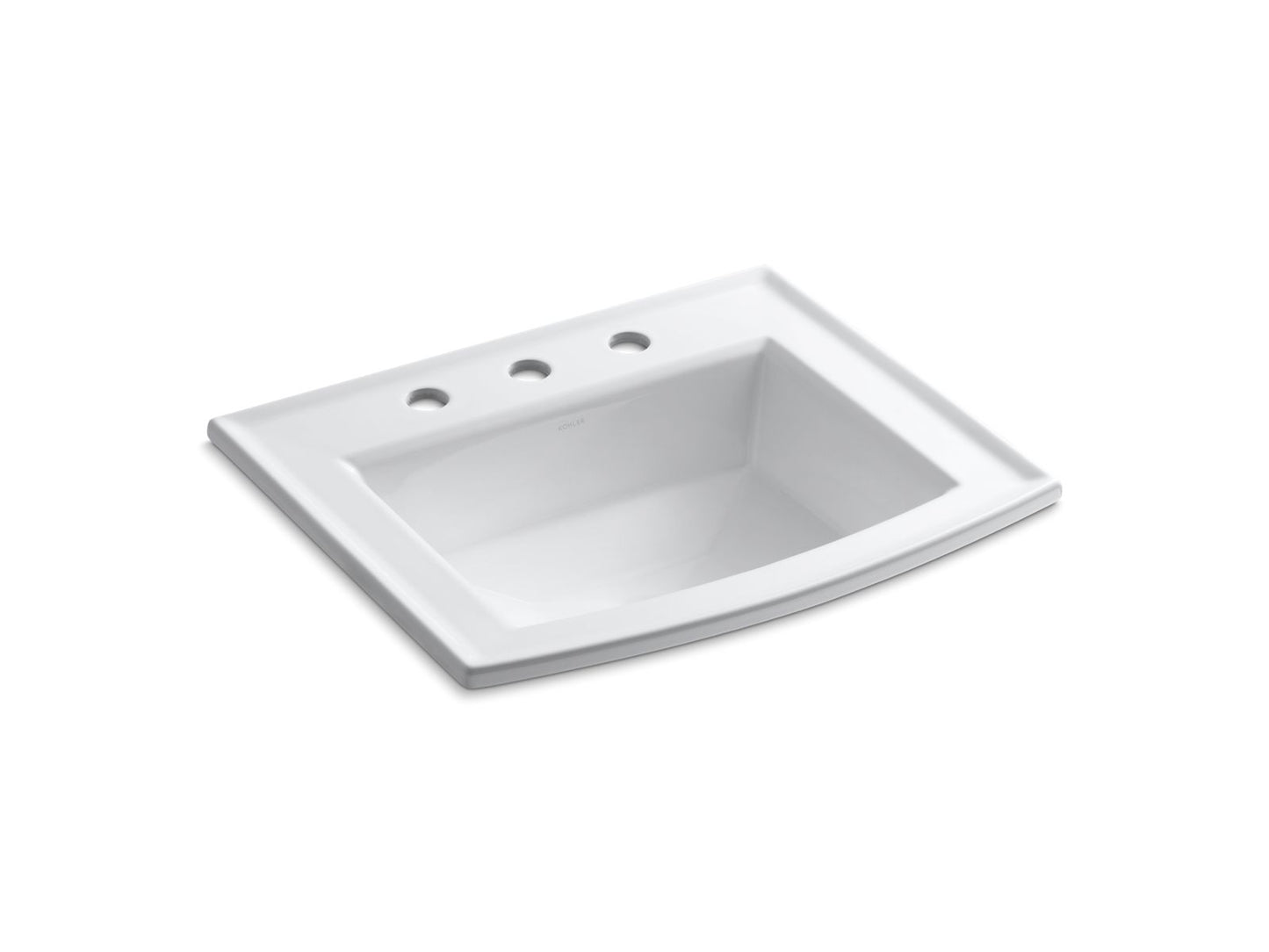 KOHLER Archer 22-3/4" rectangular drop-in bathroom sink