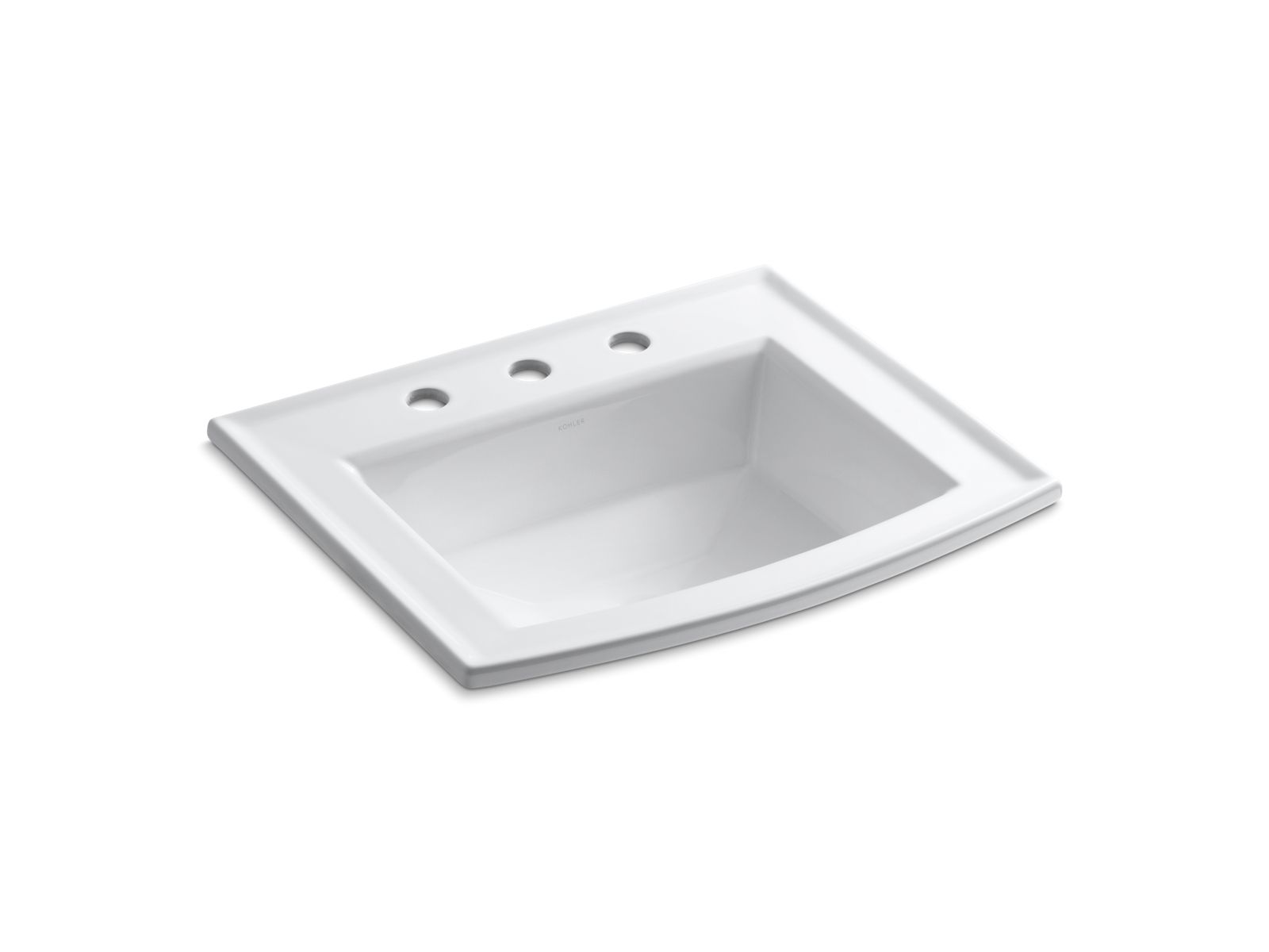 KOHLER Archer 22-3/4" rectangular drop-in bathroom sink