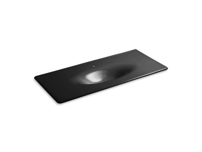 KOHLER Iron/Impressions 49" Enameled cast iron vanity top with integrated oval sink