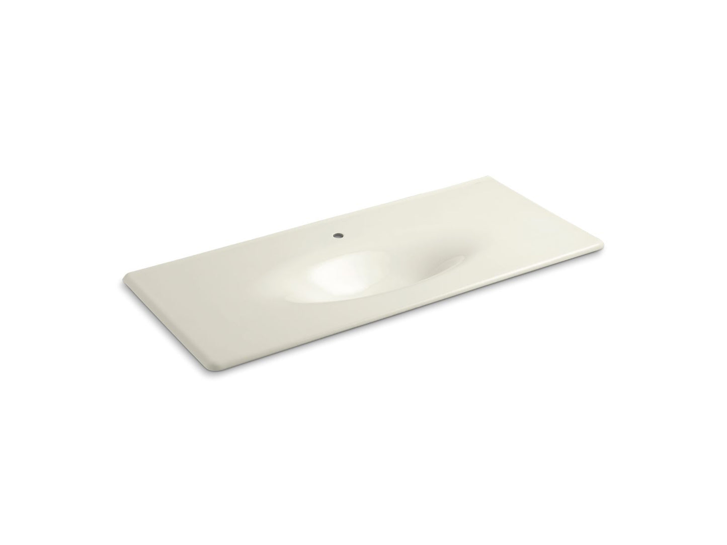 KOHLER Iron/Impressions 49" Enameled cast iron vanity top with integrated oval sink