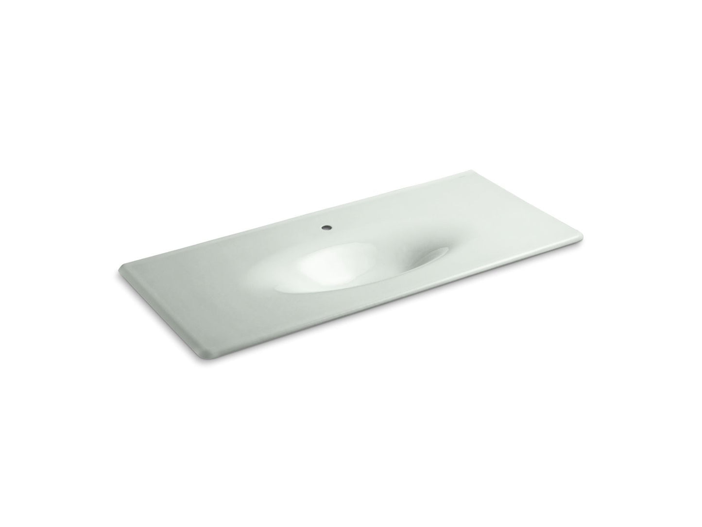 KOHLER Iron/Impressions 49" Enameled cast iron vanity top with integrated oval sink