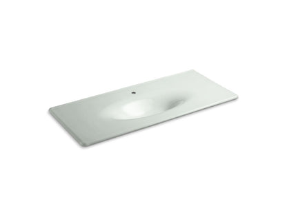 KOHLER Iron/Impressions 49" Enameled cast iron vanity top with integrated oval sink