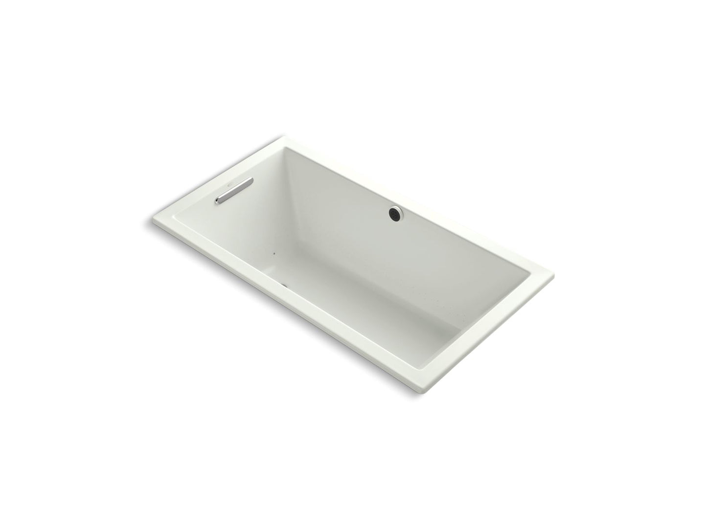 KOHLER K-1168-GHW Underscore 60" x 32" drop-in Heated BubbleMassage air bath with Bask heated surface