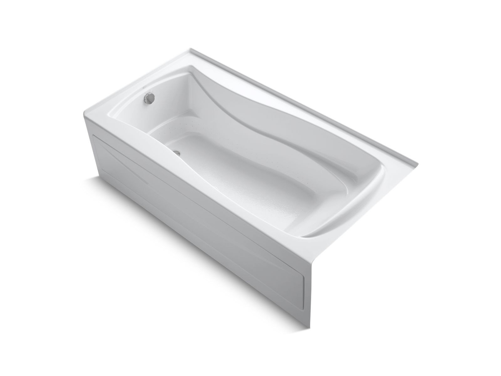 KOHLER K-1257-GHLA Mariposa 72" x 36" alcove Heated BubbleMassage air bath, left drain