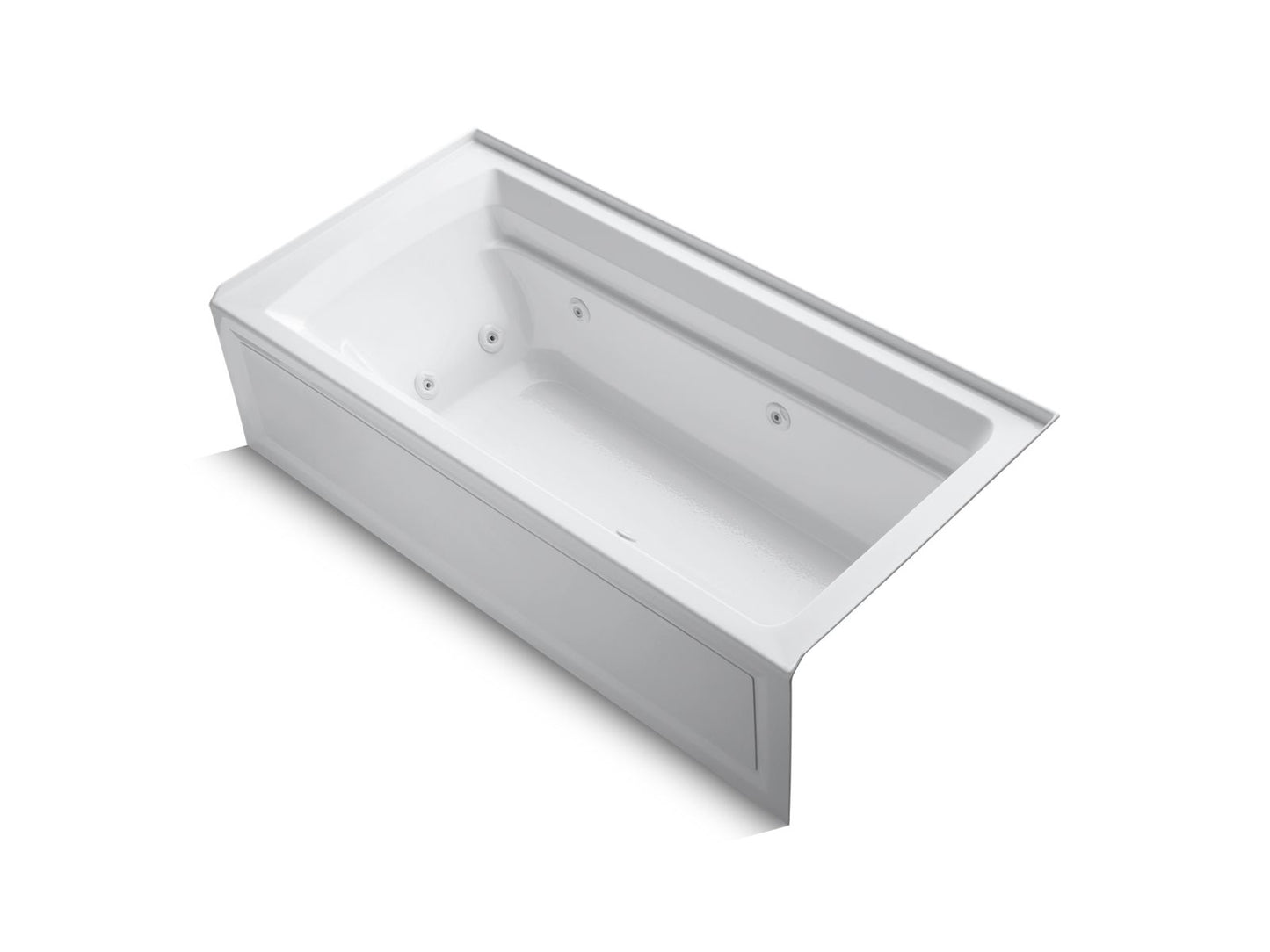 KOHLER K-1124-HR Archer 72" x 36" alcove whirlpool bath, right drain