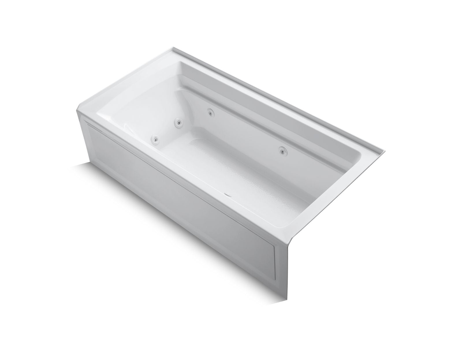 KOHLER K-1124-HR Archer 72" x 36" alcove whirlpool bath, right drain