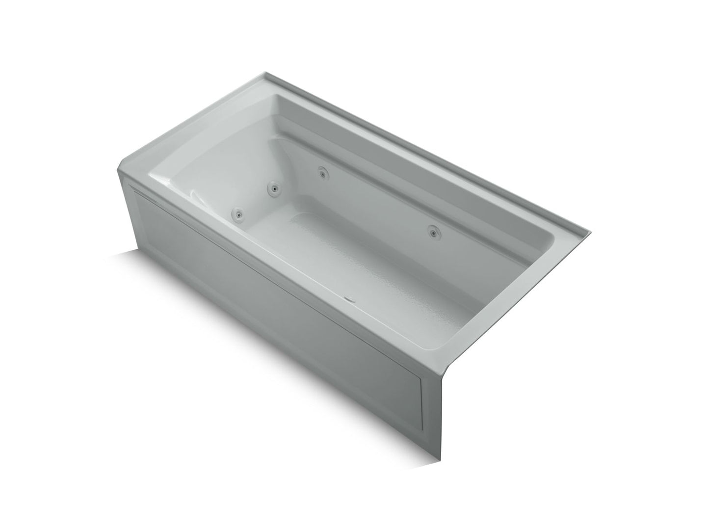 KOHLER K-1124-HR Archer 72" x 36" alcove whirlpool bath, right drain