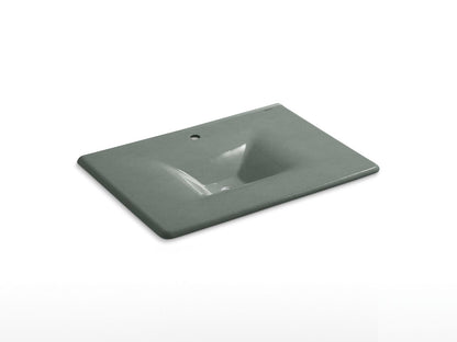 KOHLER Iron/Impressions 31" Enameled cast iron vanity top with integrated rectangular sink