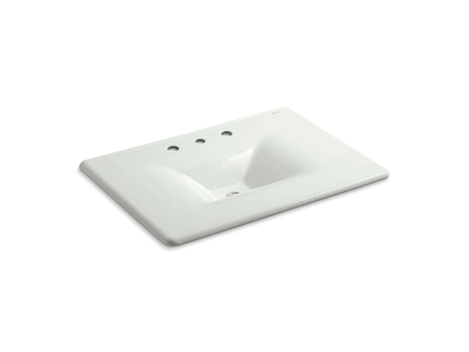 KOHLER Iron/Impressions 31" Enameled cast iron vanity top with integrated rectangular sink