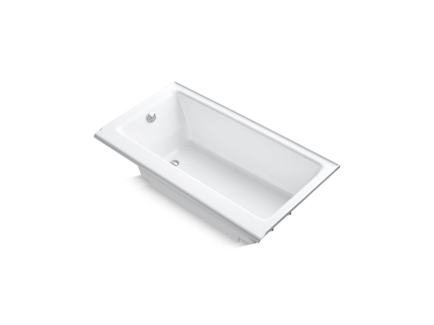 KOHLER K-877-S Highbridge 60" x 32" alcove bath, left drain