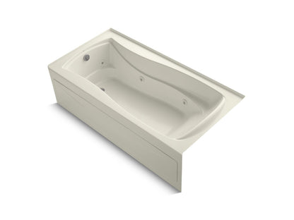 KOHLER K-1257-LAW Mariposa 72" x 36" alcove whirlpool bath with Bask heated surface, left drain
