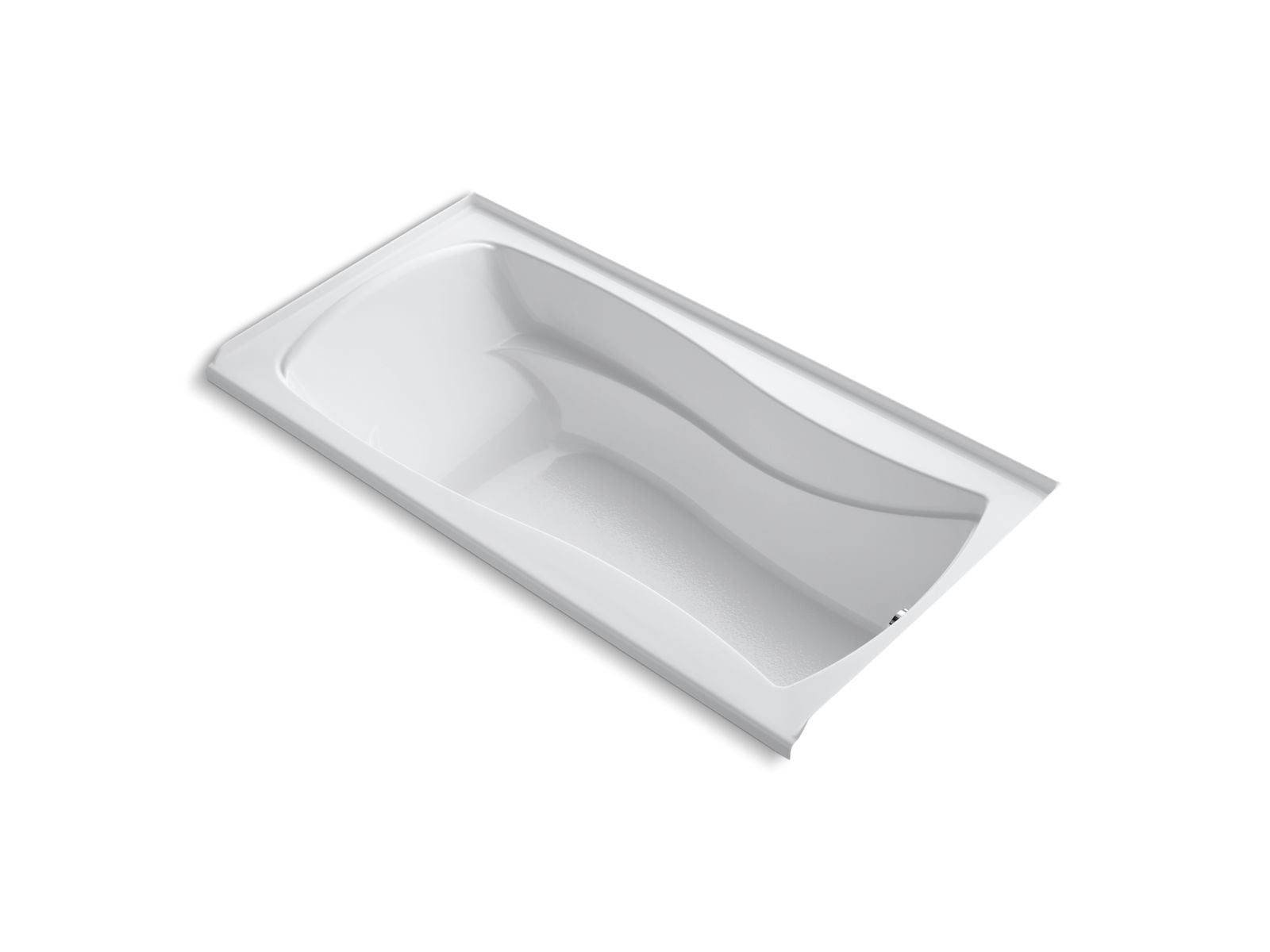 KOHLER K-1259-RW Mariposa 72" x 36" alcove bath with Bask heated surface, right drain