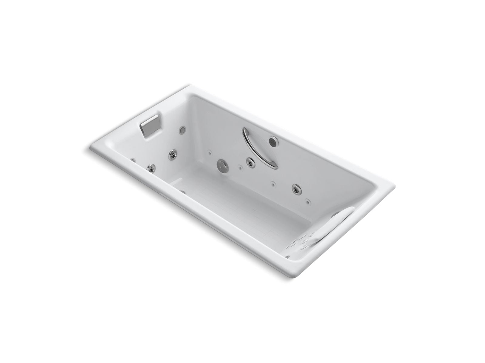 KOHLER K-856-V Tea-for-Two 66" x 36" drop-in Effervescence whirlpool bath