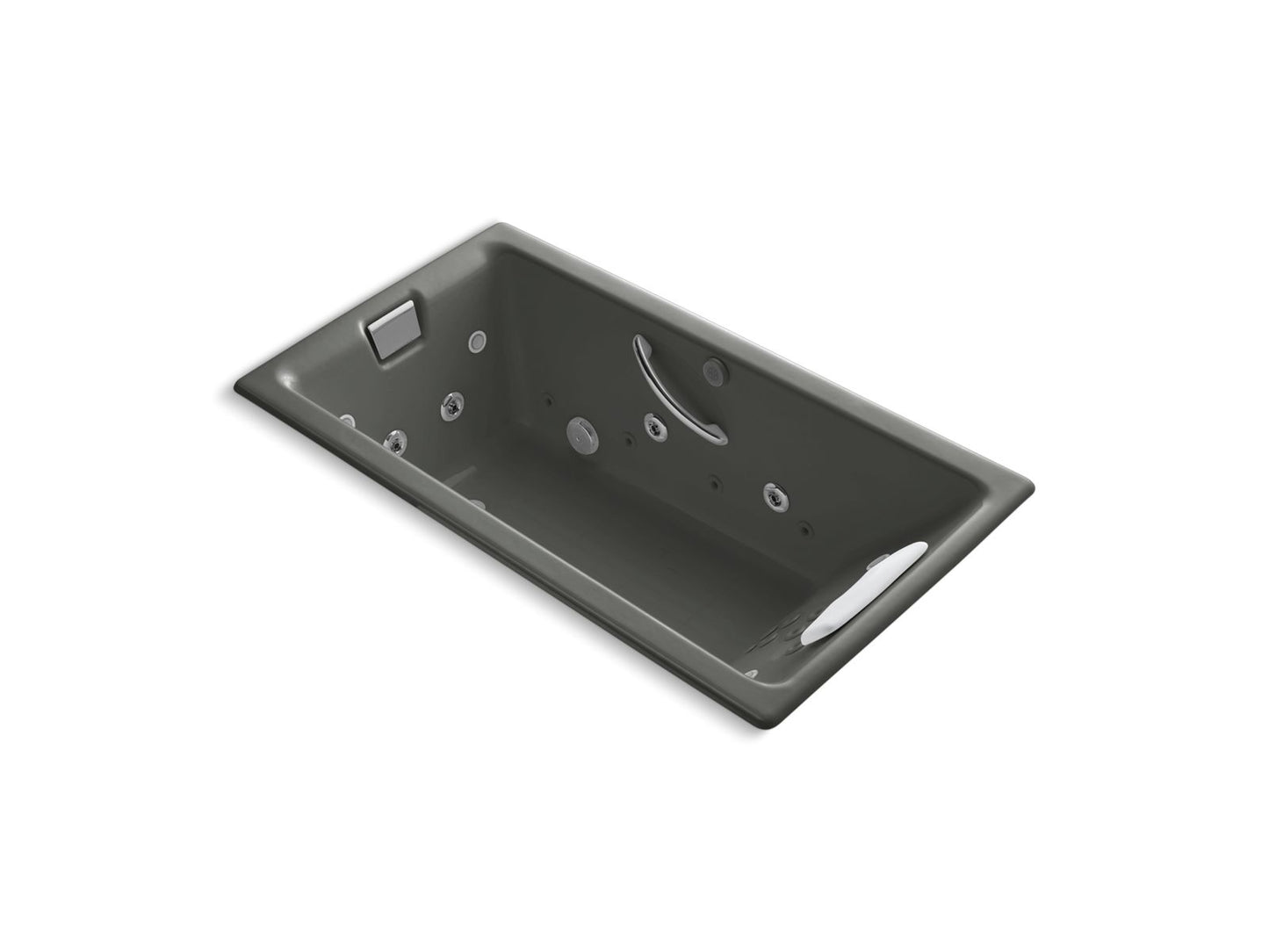 KOHLER K-856-V Tea-for-Two 66" x 36" drop-in Effervescence whirlpool bath