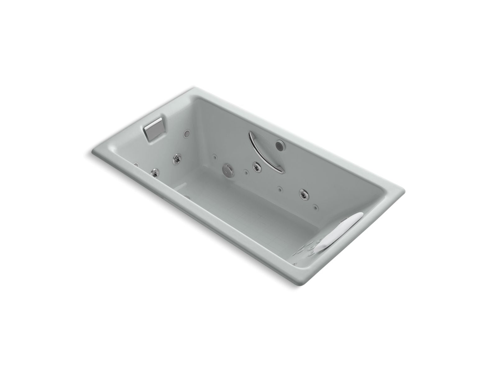 KOHLER K-856-V Tea-for-Two 66" x 36" drop-in Effervescence whirlpool bath