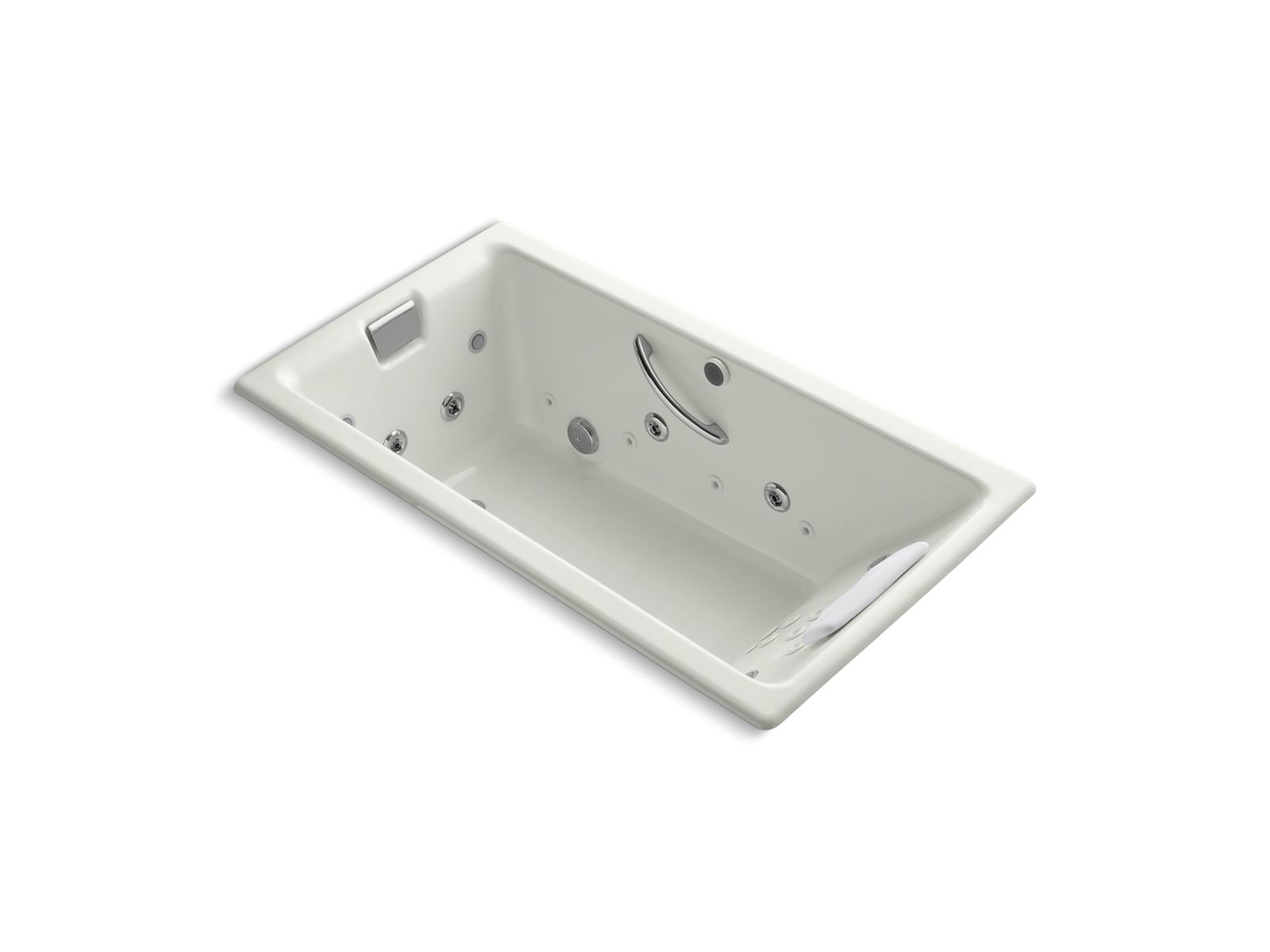 KOHLER K-856-V Tea-for-Two 66" x 36" drop-in Effervescence whirlpool bath