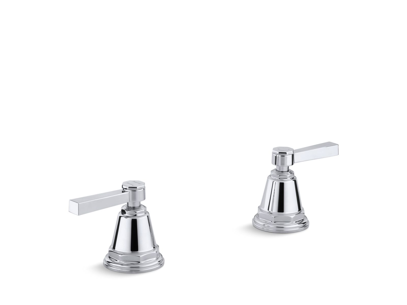 KOHLER K-T13141-4A Pinstripe Pure Deck-mount bath faucet handle trim with Lever design