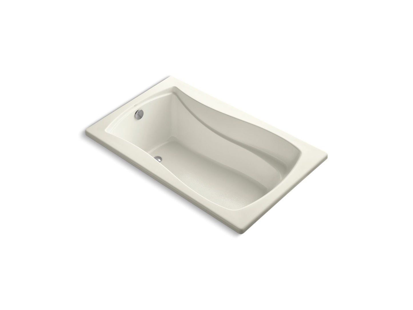 KOHLER K-1242-W1 Mariposa 60" x 36" drop-in bath with Bask heated surface