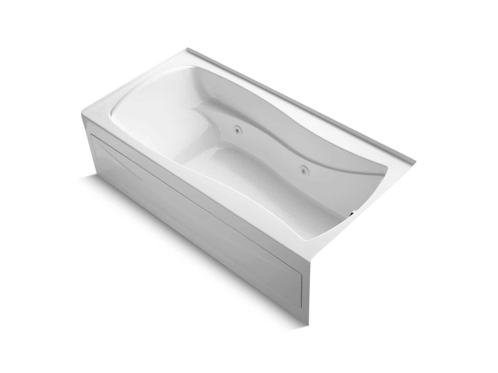 KOHLER K-1257-RAW Mariposa 72" x 36" alcove whirlpool bath with Bask heated surface, right drain