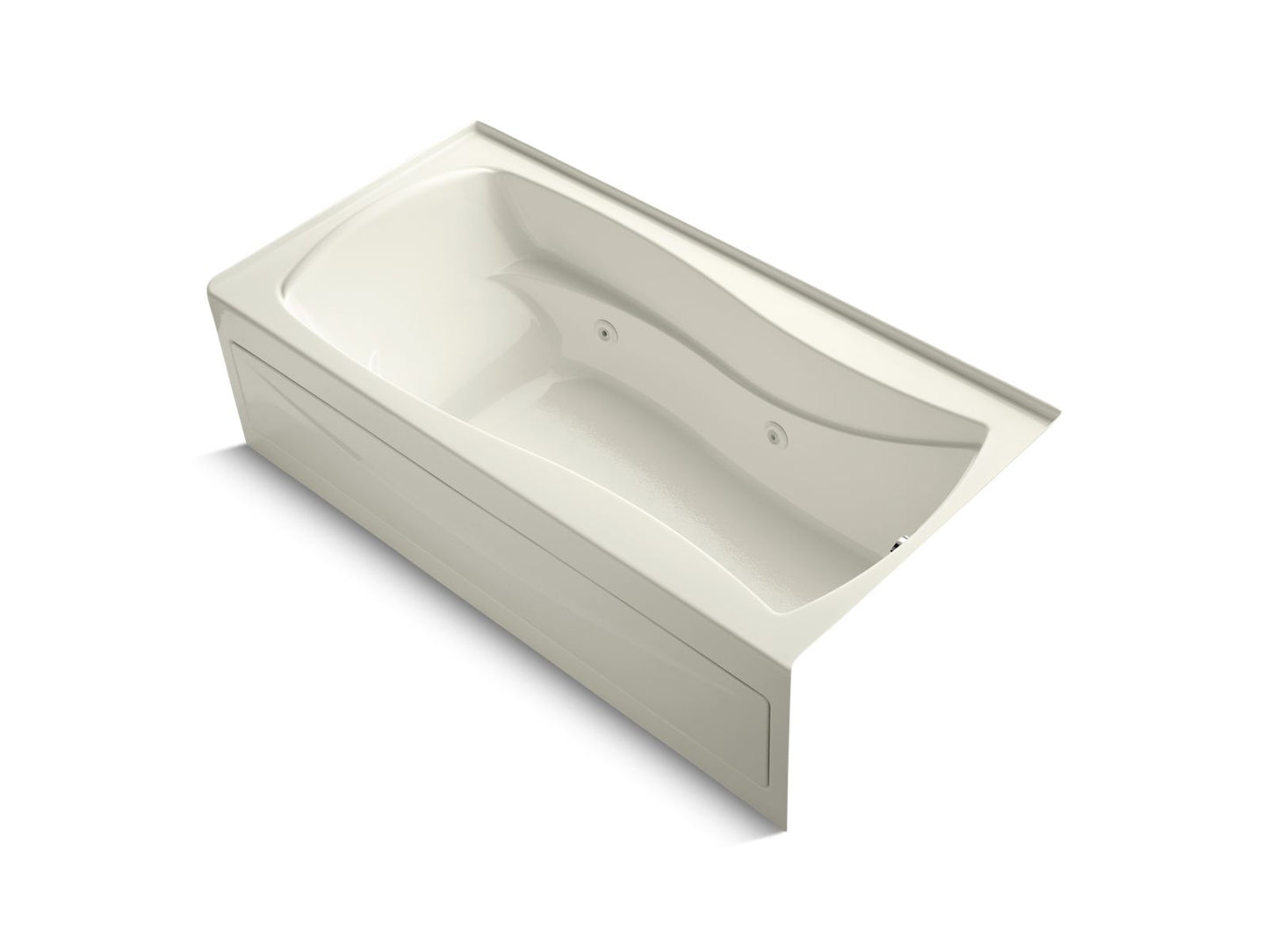 KOHLER K-1257-RAW Mariposa 72" x 36" alcove whirlpool bath with Bask heated surface, right drain