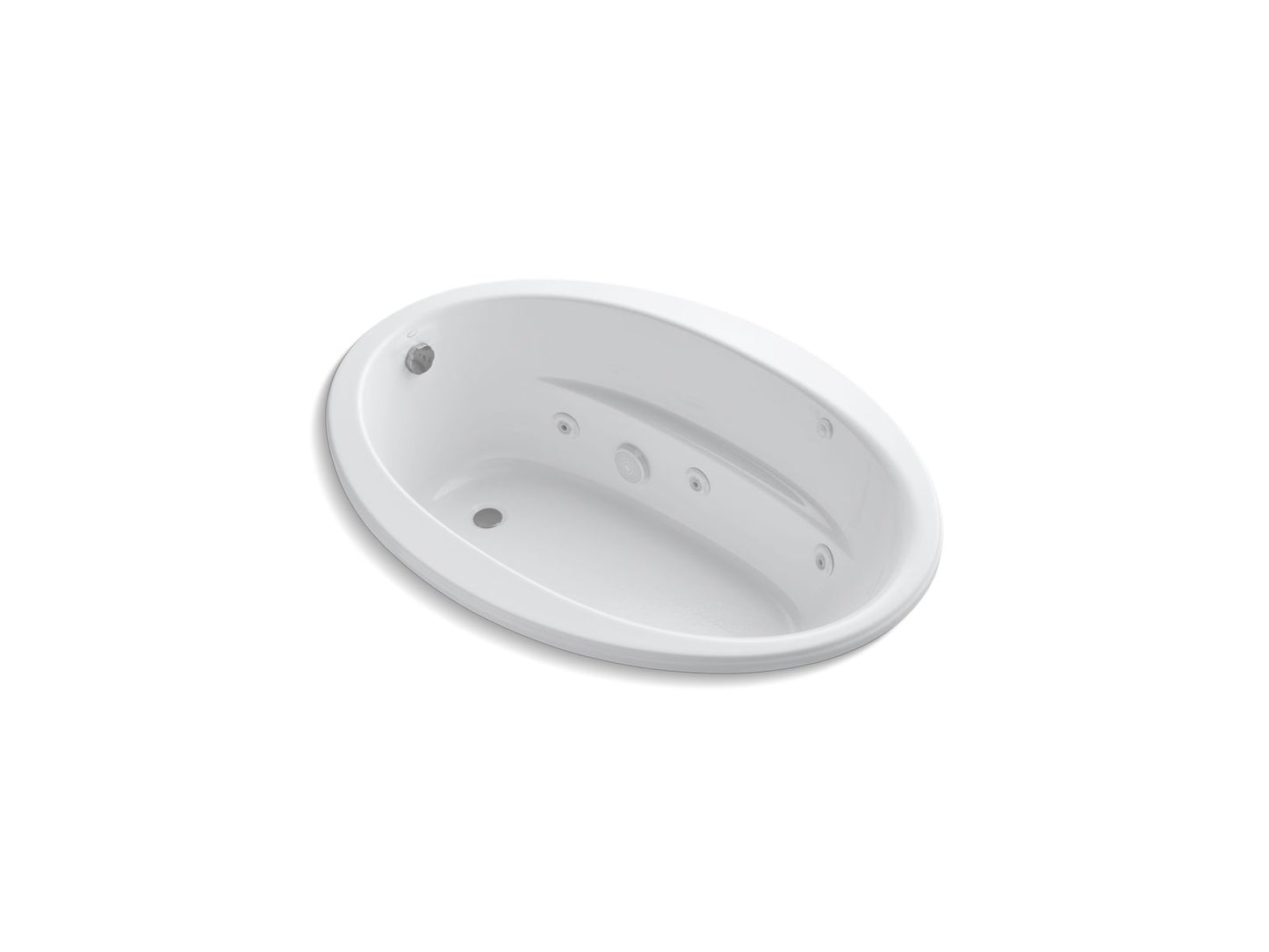 KOHLER K-1162-HB Sunward 60" x 42" drop-in whirlpool bath