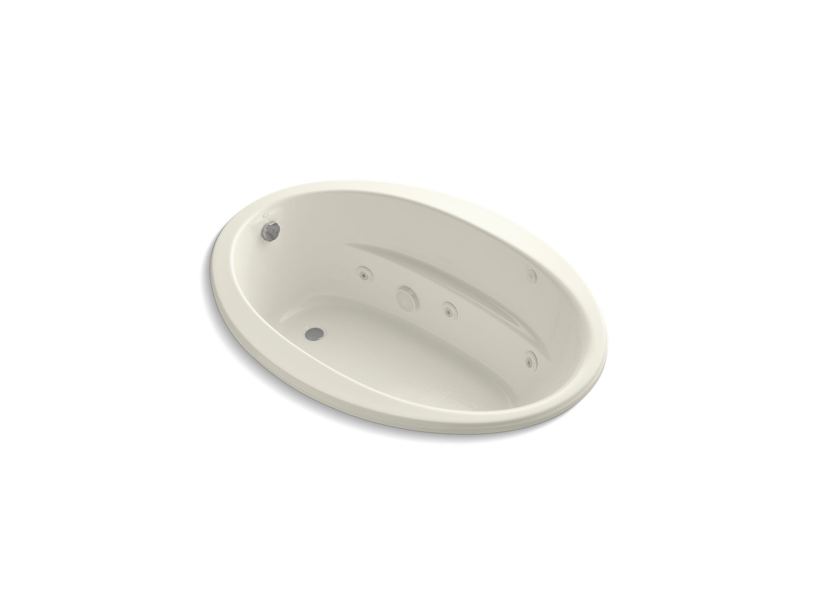 KOHLER K-1162-H Sunward 60" x 42" drop-in whirlpool bath