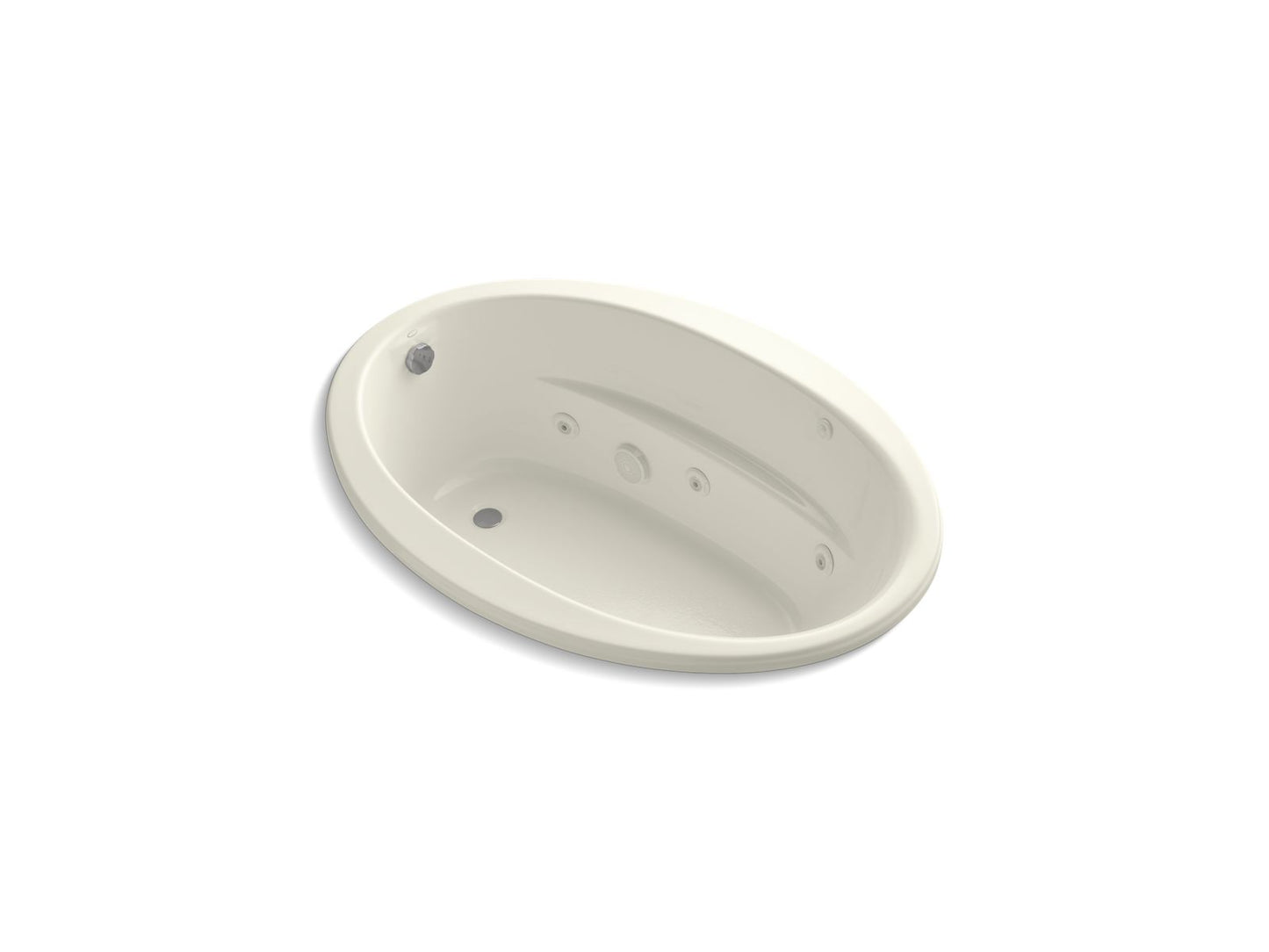 KOHLER K-1162-HB Sunward 60" x 42" drop-in whirlpool bath