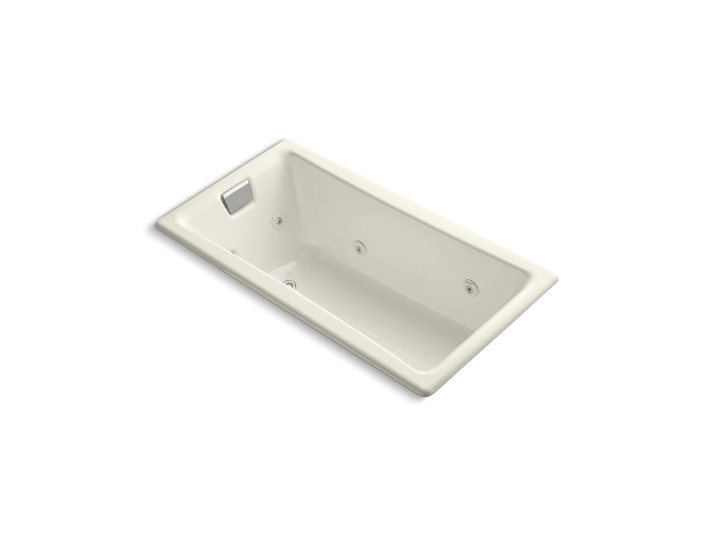KOHLER K-852-JHE Tea-for-Two 60" x 32" drop-in/undermount whirlpool bath