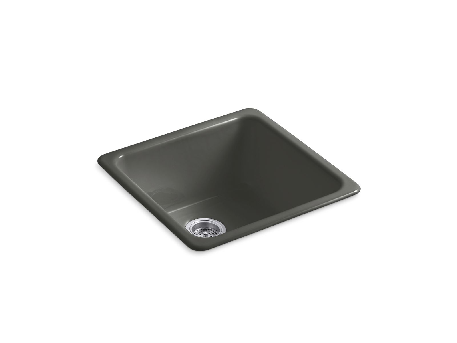 KOHLER Iron/Tones 21" top-/undermount single-bowl bar sink
