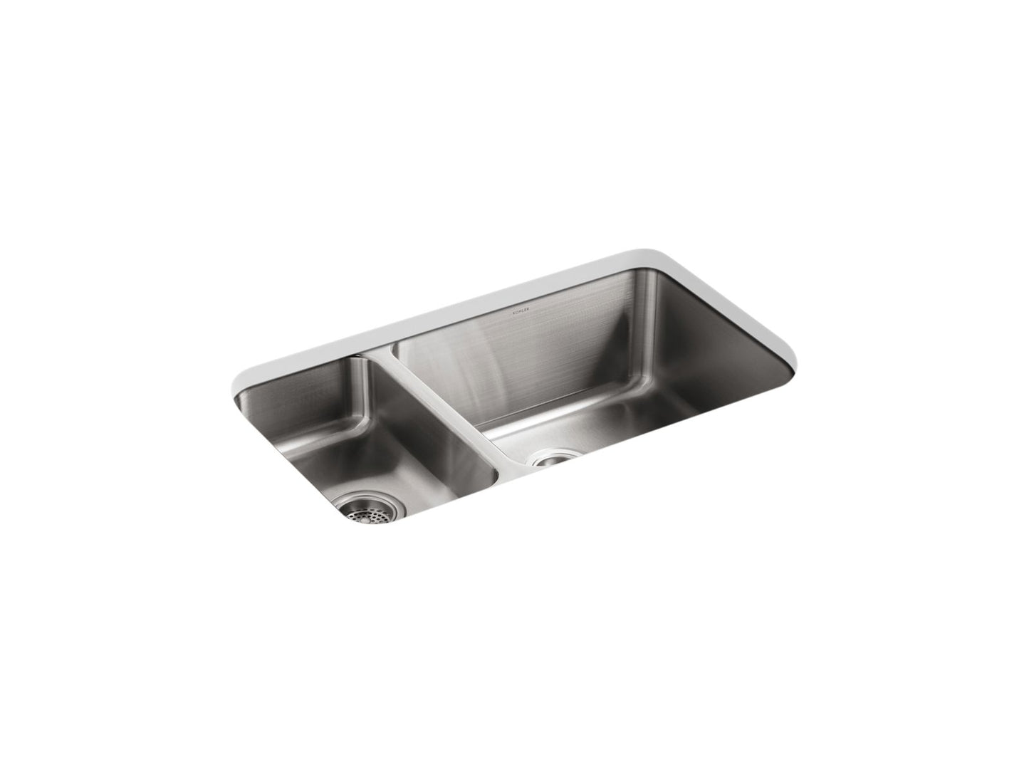 KOHLER K-3174-L Undertone 31-1/2" undermount double-bowl kitchen sink