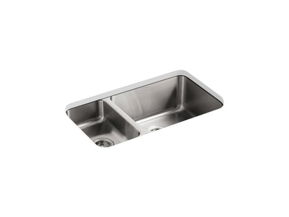 KOHLER K-3174-L Undertone 31-1/2" undermount double-bowl kitchen sink