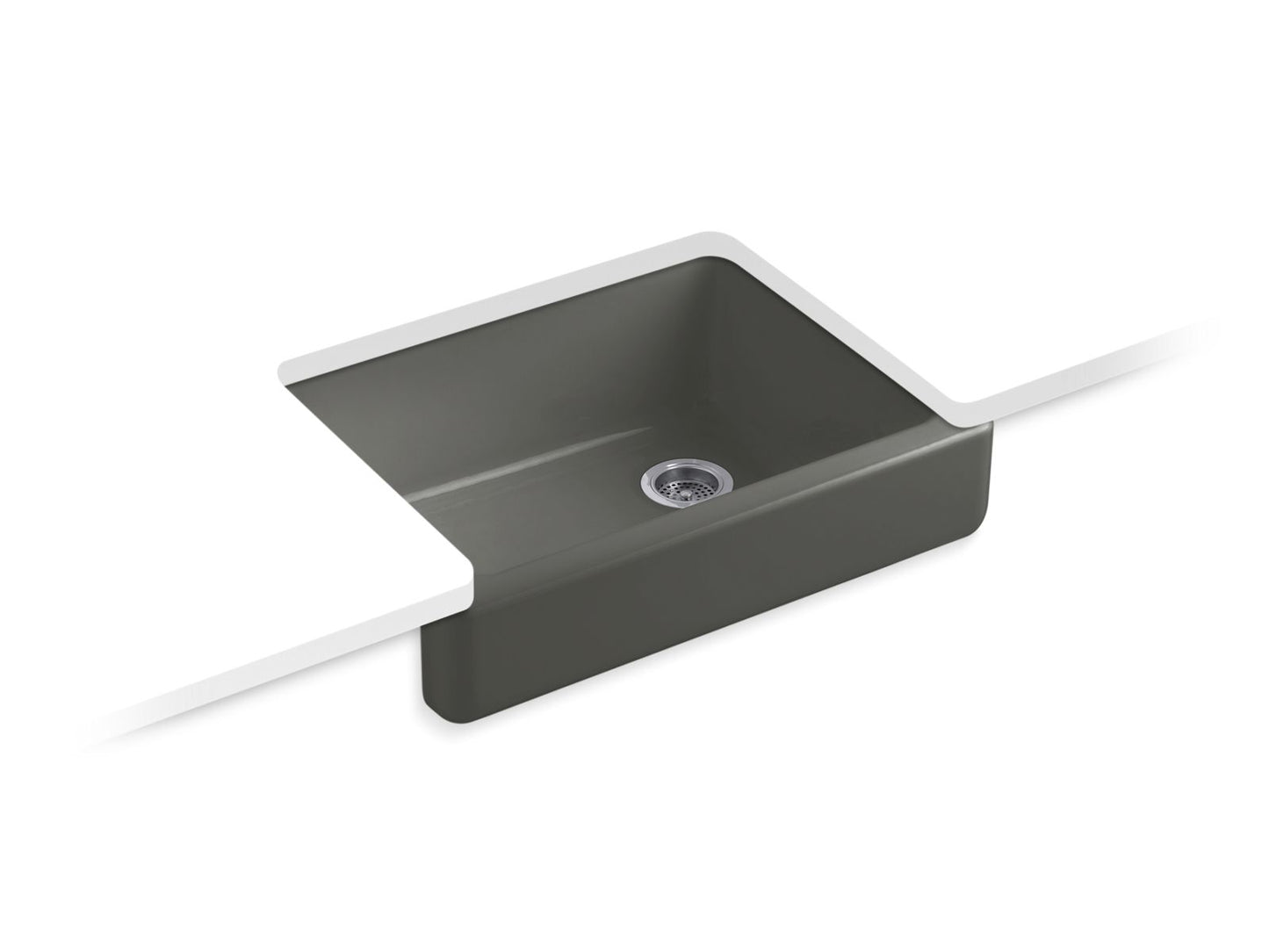 KOHLER K-6486 Whitehaven 29-1/2" undermount single-bowl farmhouse kitchen sink