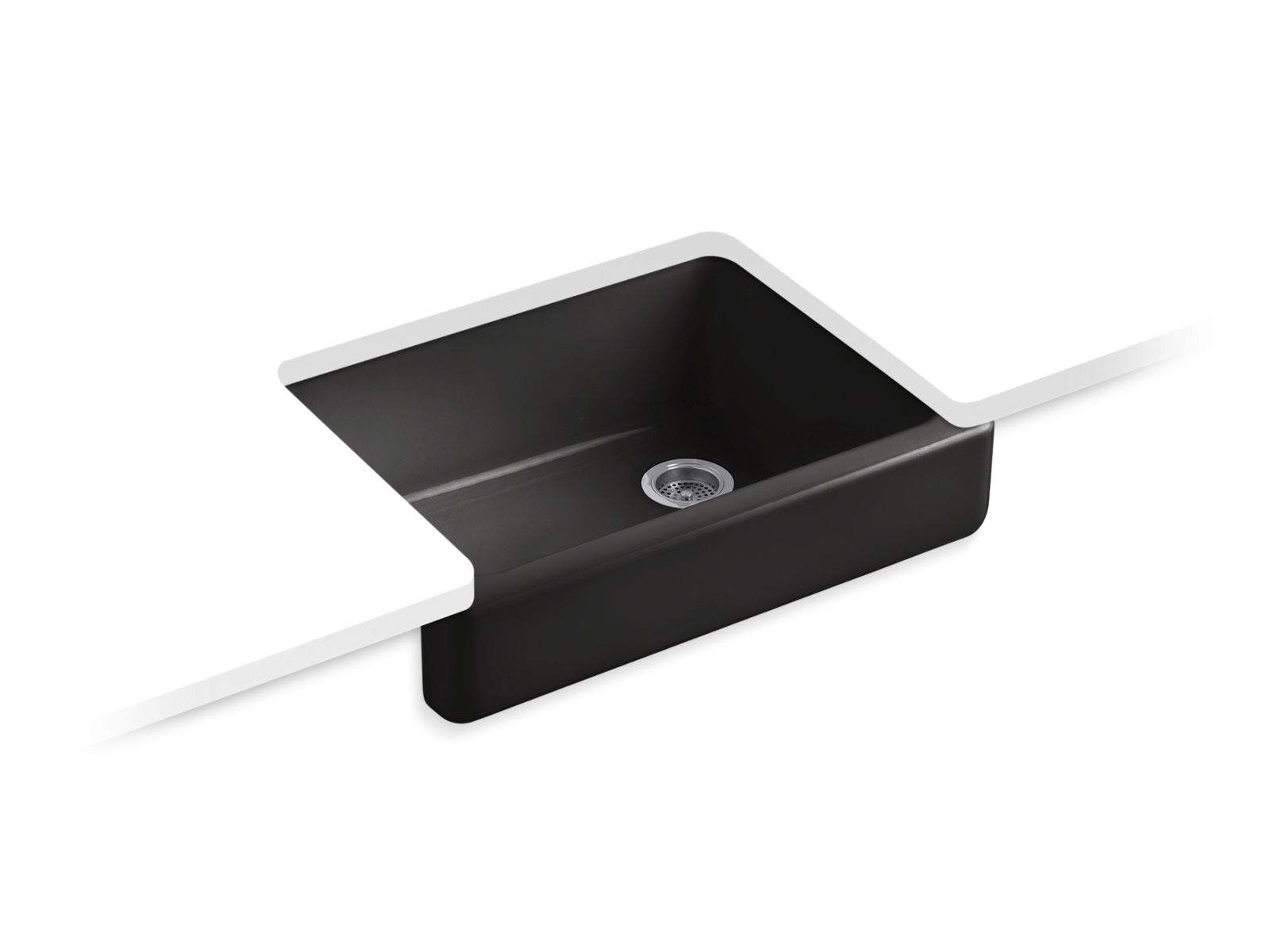 KOHLER K-6486 Whitehaven 29-1/2" undermount single-bowl farmhouse kitchen sink