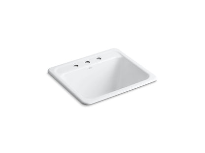 KOHLER K-19017-3 Glen Falls 25" top-/undermount single-bowl utility sink