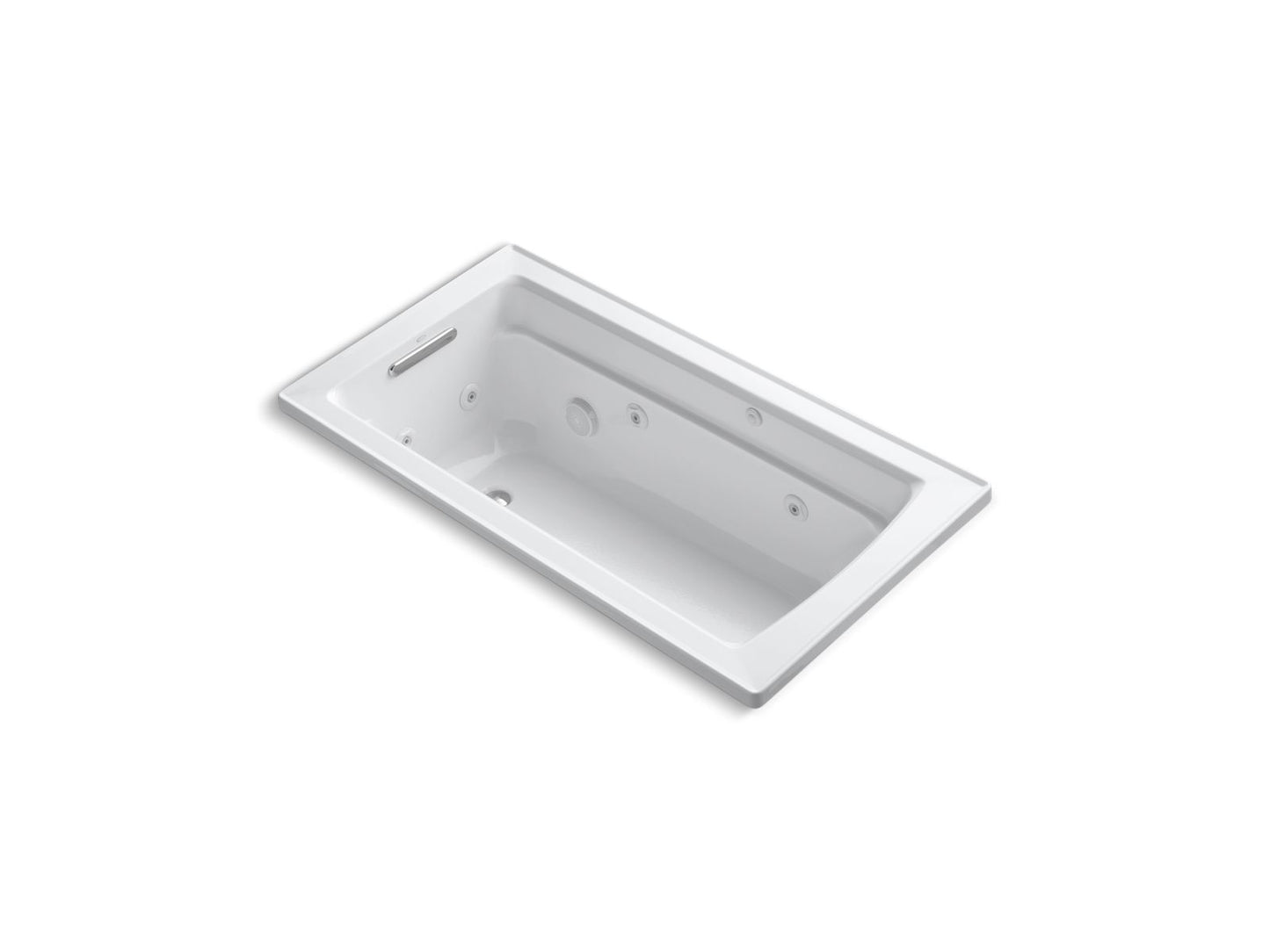 KOHLER K-1122 Archer 60" x 32" drop-in whirlpool bath