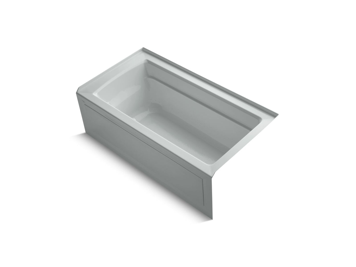 KOHLER K-1122-GHRA Archer 60" x 32" alcove Heated BubbleMassage air bath, right drain