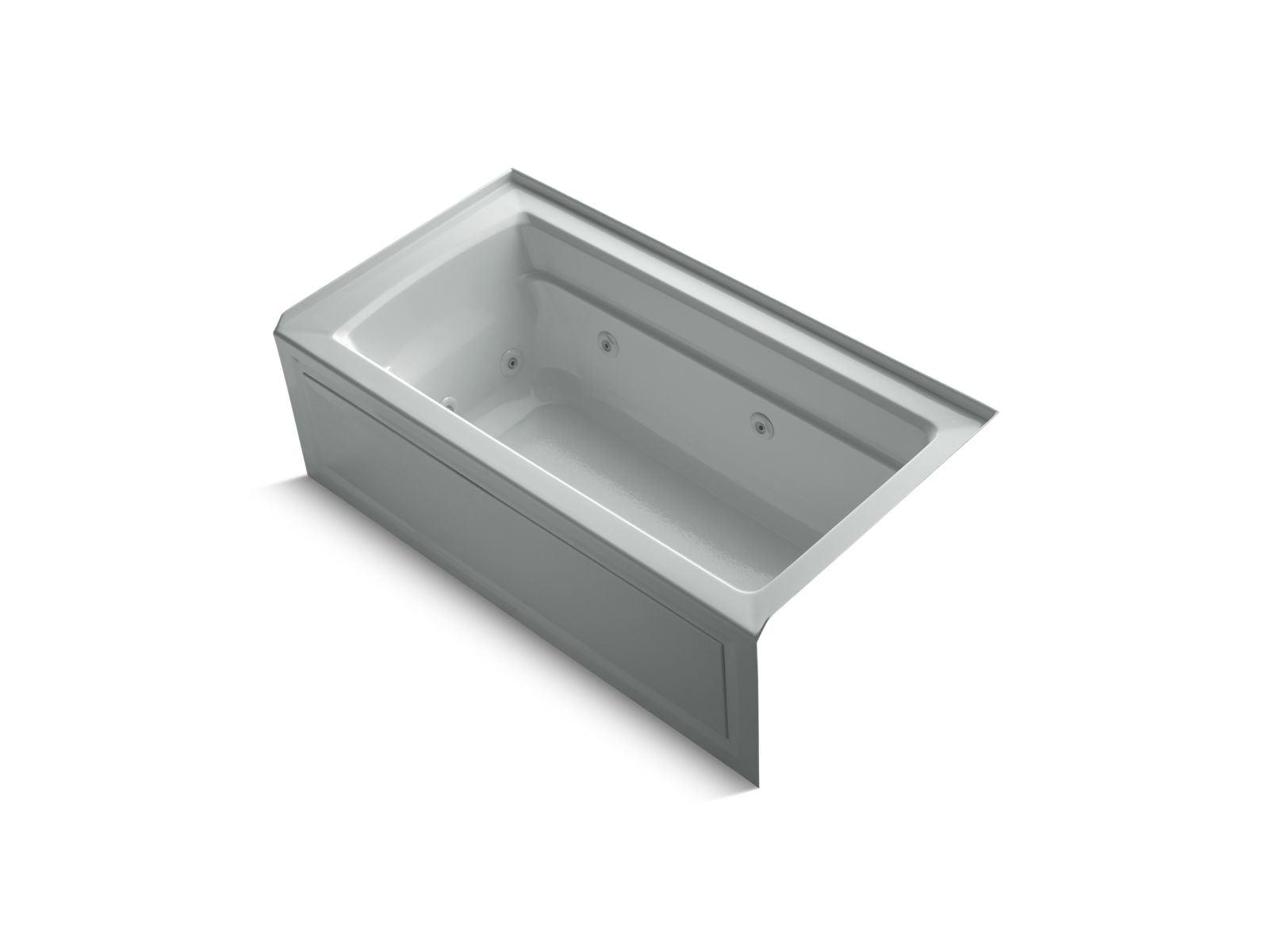 KOHLER K-1122-RA Archer 60" x 32" alcove whirlpool bath right drain