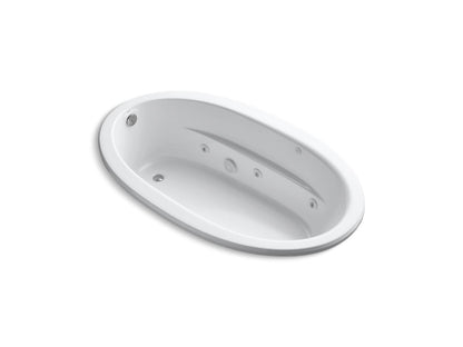 KOHLER K-1164-W1 Sunward 72" x 42" drop-in whirlpool bath with Bask heated surface