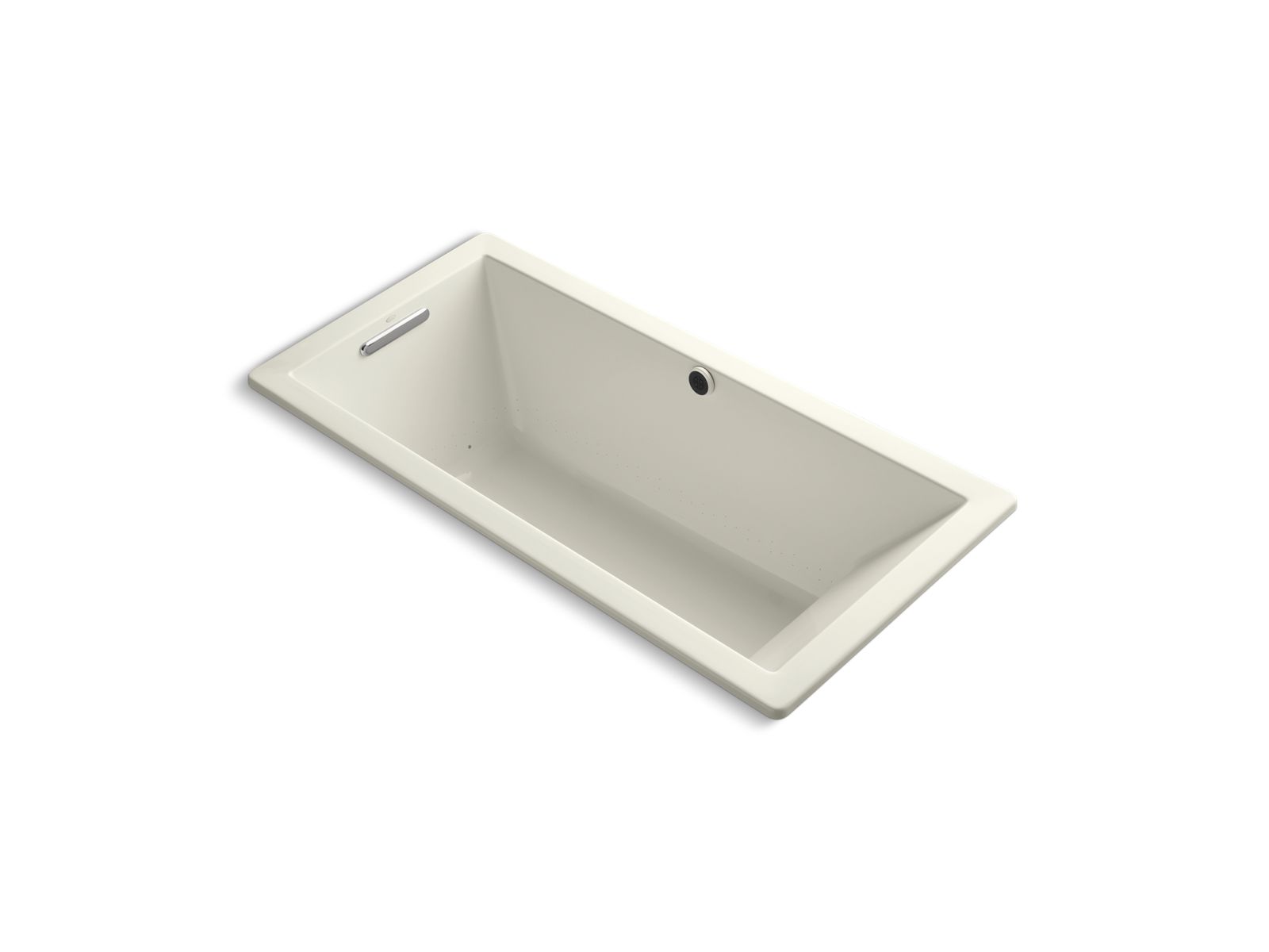 KOHLER K-1822-GHW Underscore 66" x 32" drop-in Heated BubbleMassage air bath with Bask heated surface