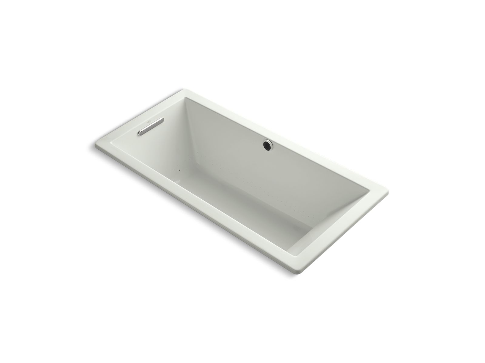 KOHLER K-1822-GHW Underscore 66" x 32" drop-in Heated BubbleMassage air bath with Bask heated surface