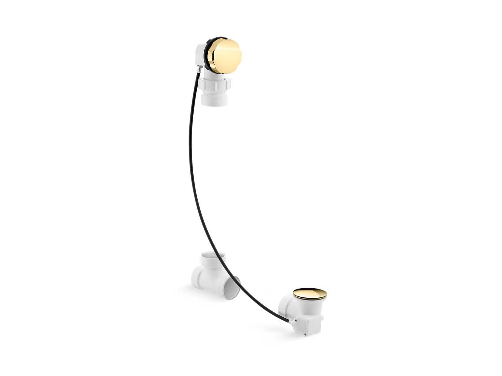 KOHLER K-7214 Clearflo Cable bath drain, less PVC tubing